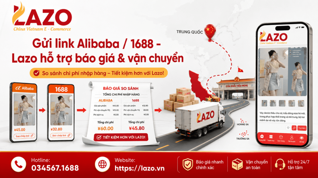 Lazo nhập hàng Alibaba 1688