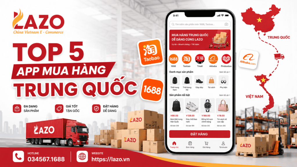 Top 5 App mua hàng Trung Quốc