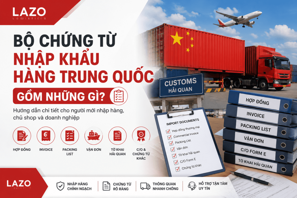 chứng từ nhập khẩu hàng Trung Quốc