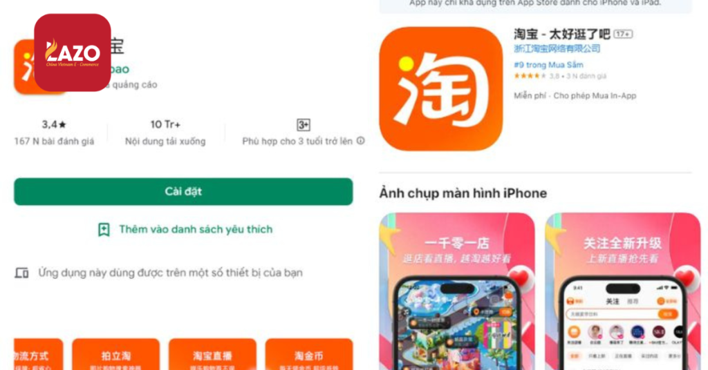 app mua hàng Trung Quốc