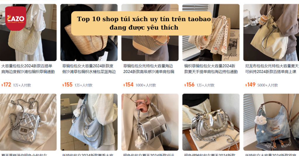 shop túi xách uy tín trên taobao